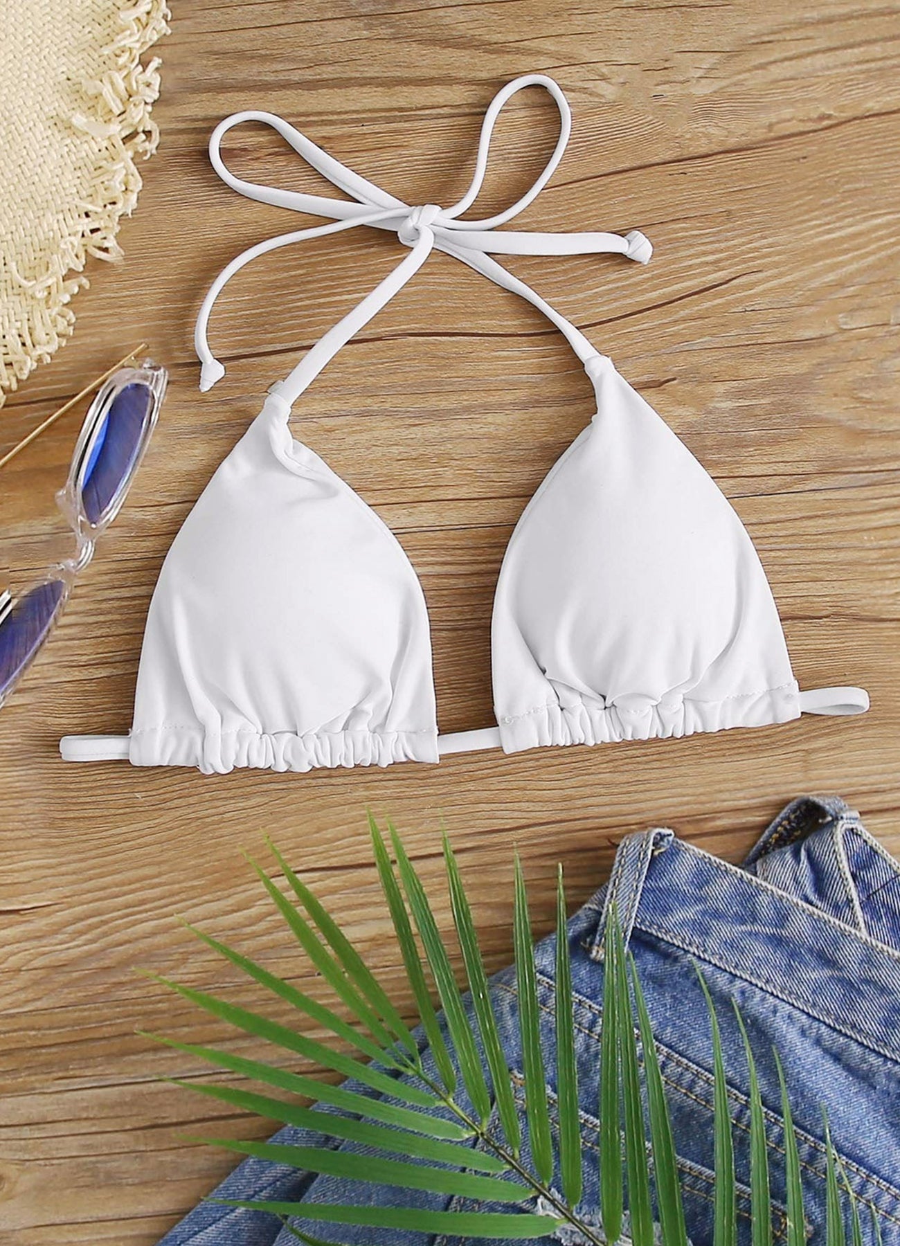 Navneet Halter String Triangle Bikini Top for Women Sexy Brazilian Swimsuit Bathing Suit Swim Top