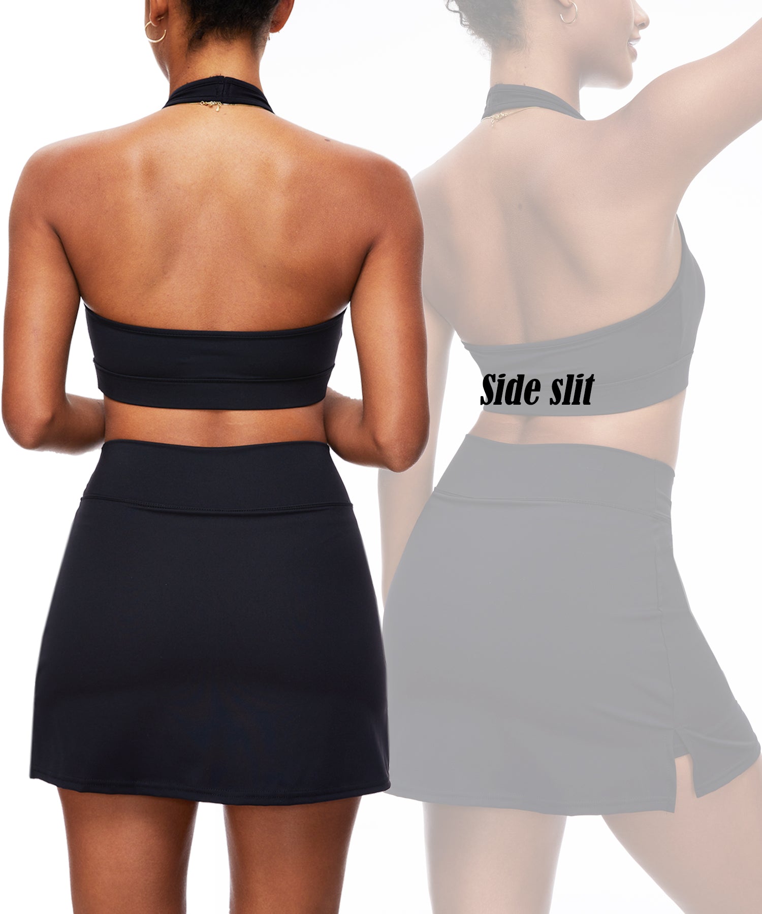 Navneet Women High Waisted Bodycon Golf Tennis Mini Skirt with Shorts Pickleball Workout Athletic Mini Skorts