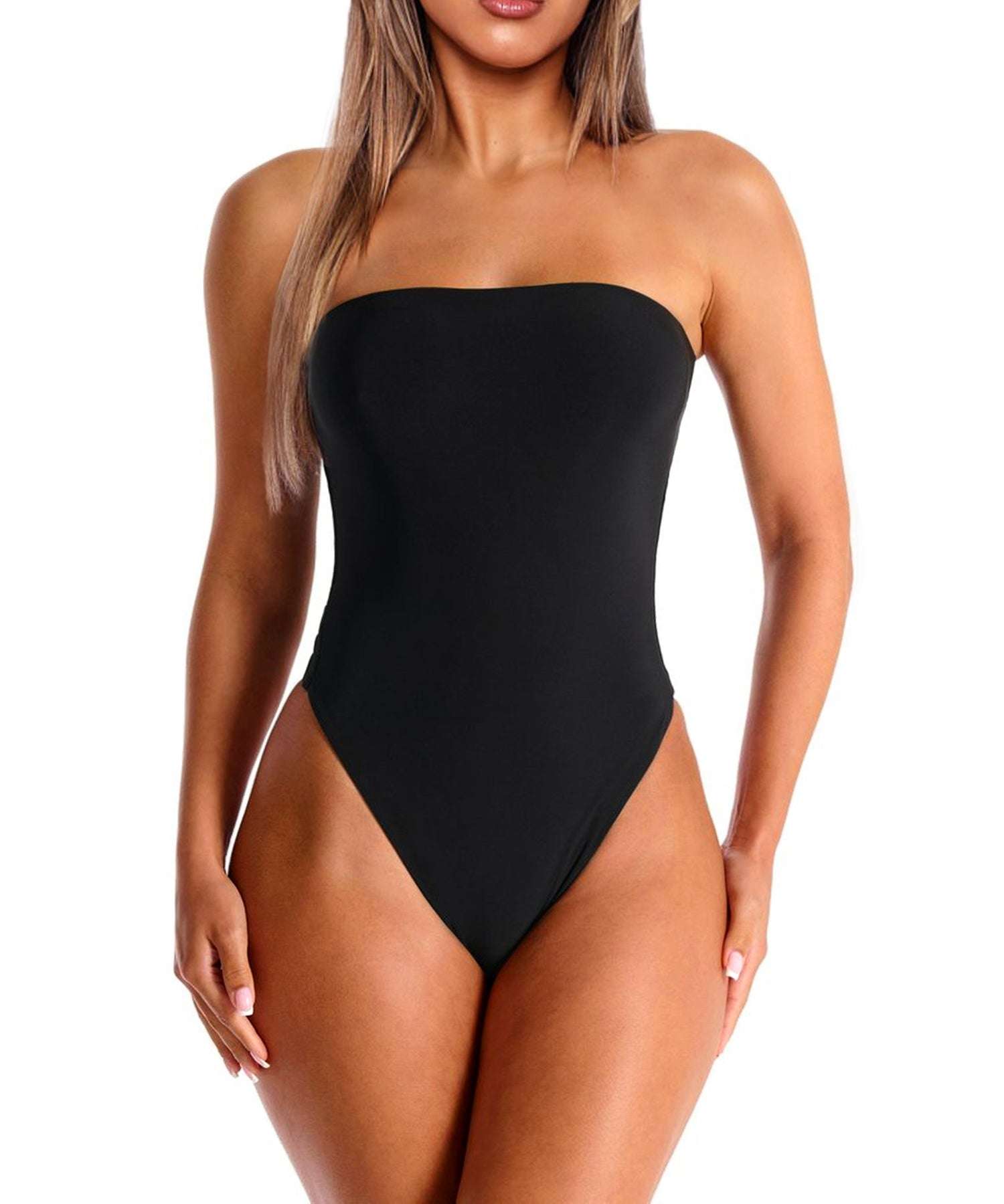 Navneet Women Tube Top Bodysuit Shirt Strapless Sleeveless Body Suits One Piece Leotard